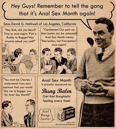 Anal Sex Month