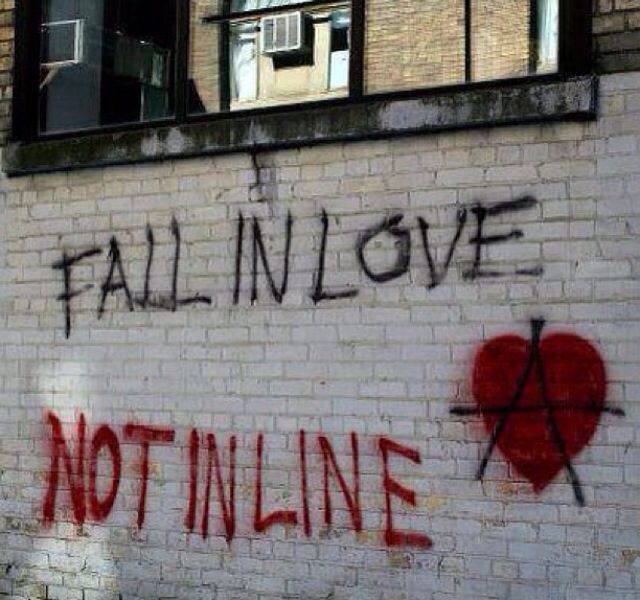 Fall in love, not in line